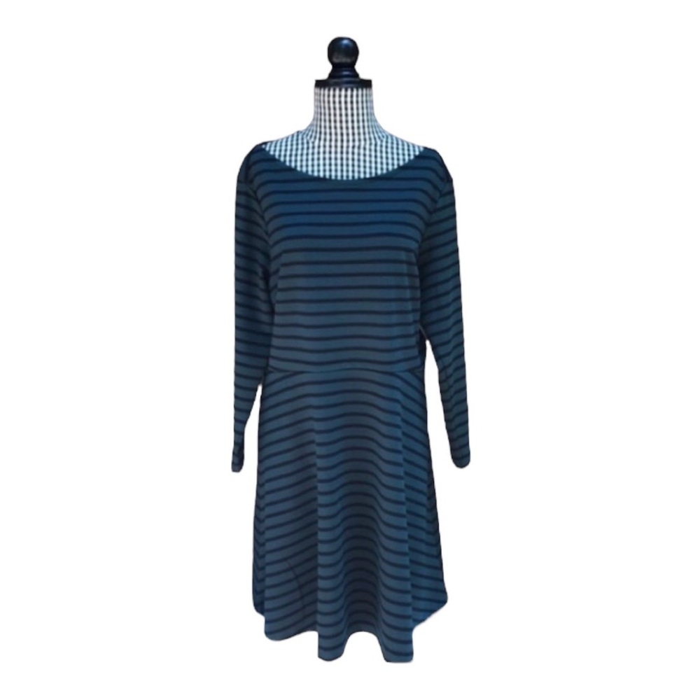 Old Navy Green and Black Striped Dress Size XL
